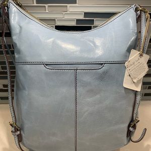 NWT HOBO Merrin Convertible Backpack and Shoulder Handbag in color Whisper Blue